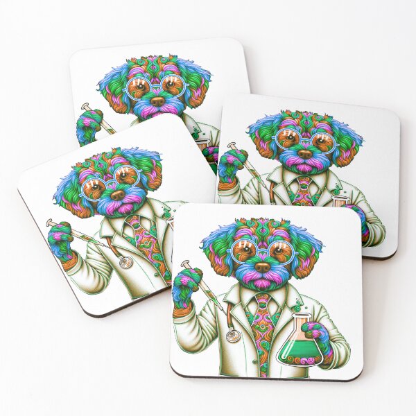Item preview, Dog in science designed and sold by Osher-BioArt.