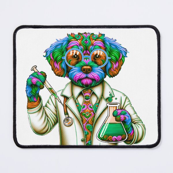 Item preview, Dog in science designed and sold by Osher-BioArt.
