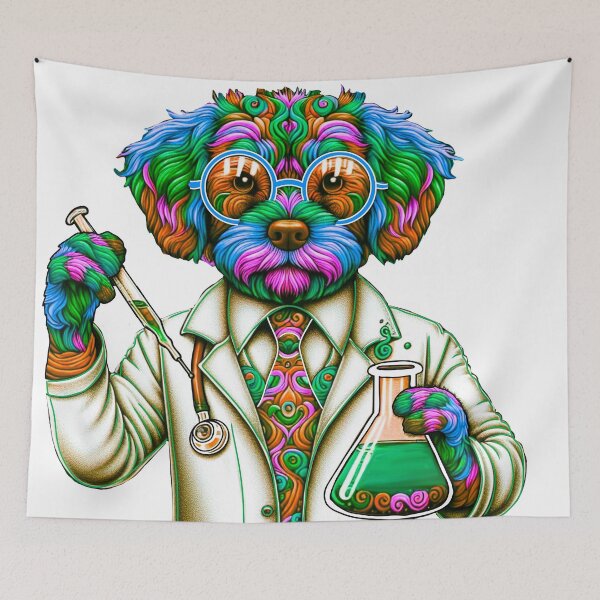 Item preview, Dog in science designed and sold by Osher-BioArt.