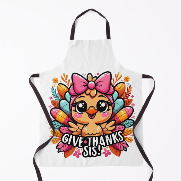 Item preview, Sisterly Gratitude A Thanksgiving Turkey with a Pink Bow designed and sold by maritas22.