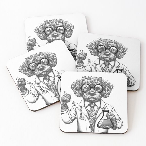 Item preview, Dog in science designed and sold by Osher-BioArt.