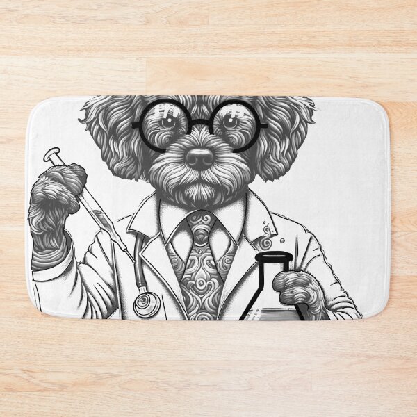 Item preview, Dog in science designed and sold by Osher-BioArt.