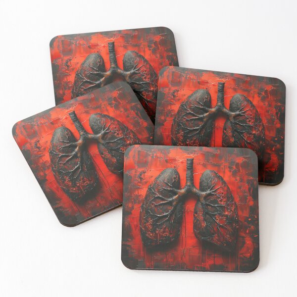 Item preview, Black anatomical lungs  designed and sold by AImazeD.