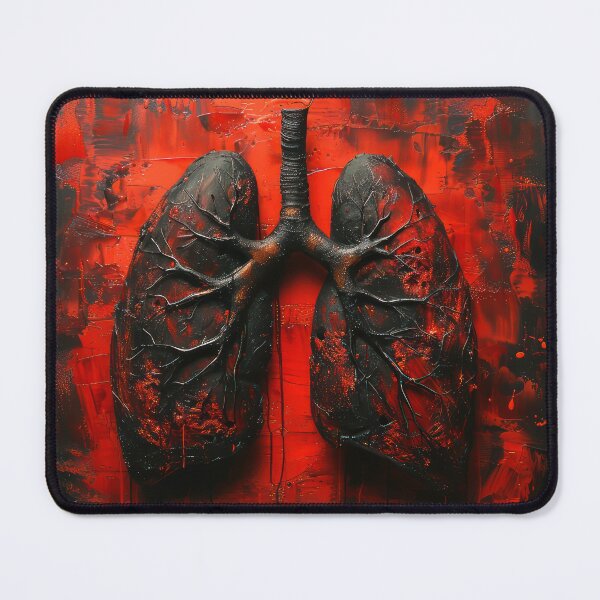 Item preview, Black anatomical lungs  designed and sold by AImazeD.