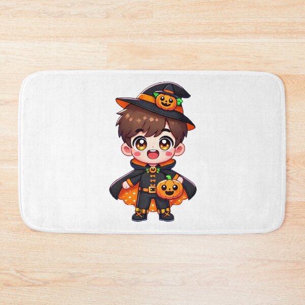 Item preview, Chibi Halloween Witch Boy with Pumpkin designed and sold by Chokhdi289shop.