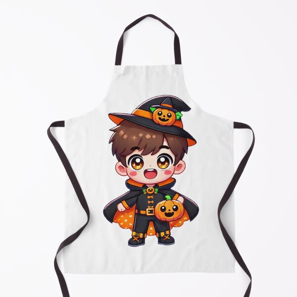 Item preview, Chibi Halloween Witch Boy with Pumpkin designed and sold by Chokhdi289shop.