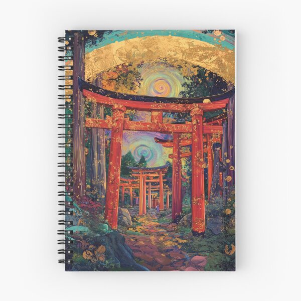 Item preview, Klimt Inspired Fushimi Inari Shrine designed and sold by JoyOnYourWall.