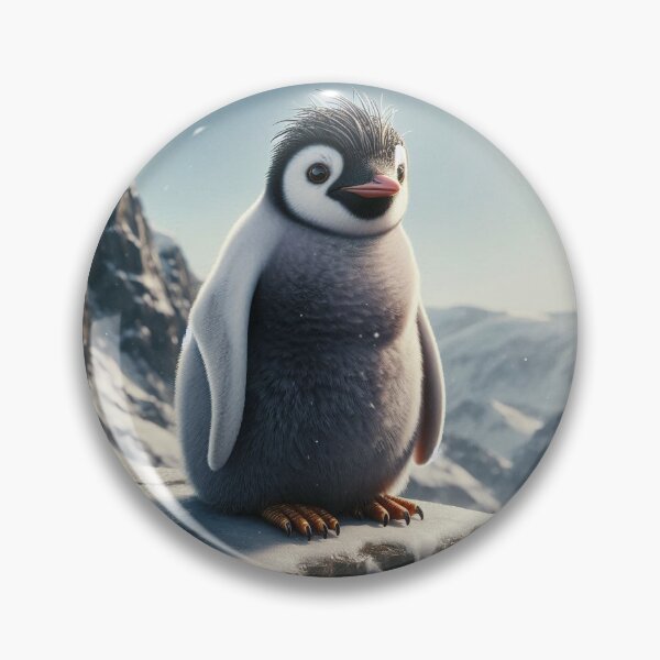 Item preview, Emperor Penguin Chick - Adorable Penguin Sticker designed and sold by SipandStan.