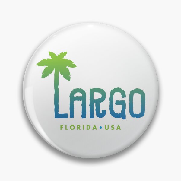 Item preview, Largo Florida Typographic Palm Tree Design designed and sold by Futurebeachbum.