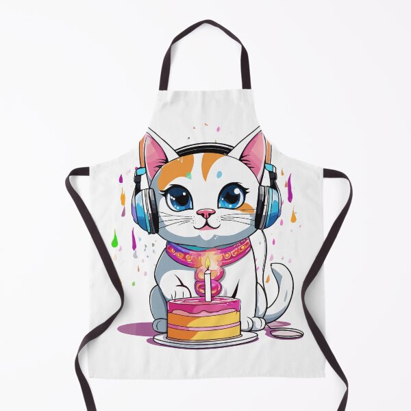 Item preview, Thai Cat with Birthday Cake – Adorable Feline Design for Birthday Celebrations designed and sold by InwzaDesign.