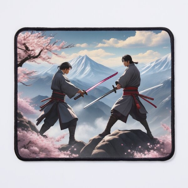 Item preview, Epic Sword Duel on a Mountain designed and sold by MarkLines.