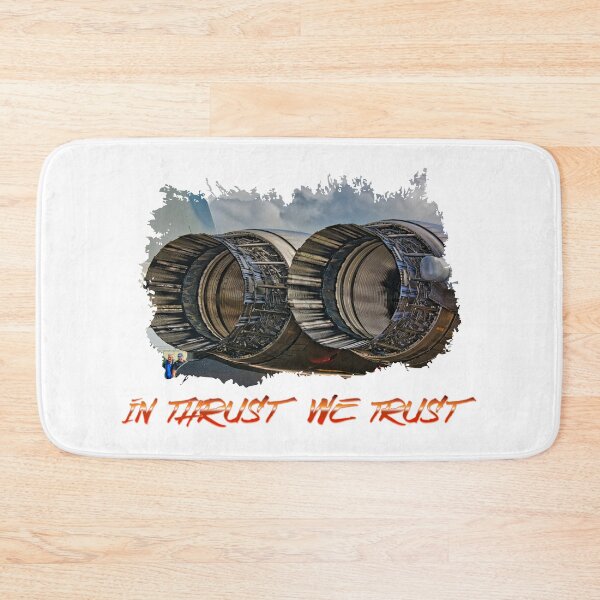 Item preview, Jet Engine In Thrust We Trust designed and sold by SkywardTreasure.
