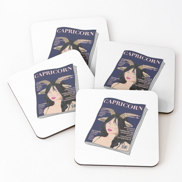 Item preview, Capricorn Zodiac Magazine Art – Stylish Horoscope Illustration designed and sold by Stevie-Please.