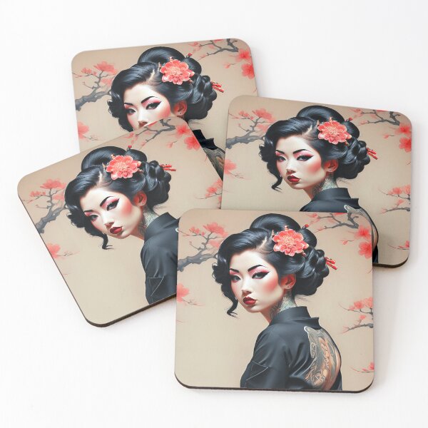 Item preview, Tattooed Geisha Japanese Lady designed and sold by Bunmigraphics .