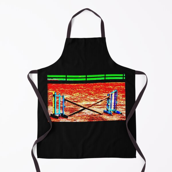 Item preview, Horse Jumping X Rails in Red Sand Arena designed and sold by Dianne Mead.