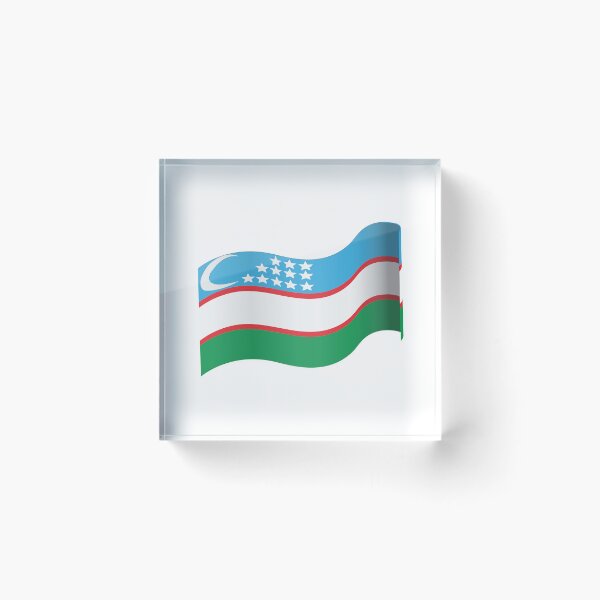 Item preview, Uzbekistan Flag designed and sold by HarveyHandcraftsandDesigns.