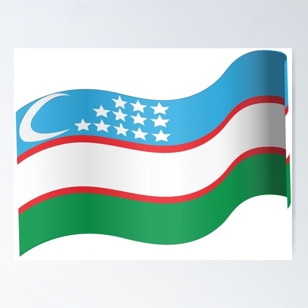 Item preview, Uzbekistan Flag designed and sold by HarveyHandcraftsandDesigns.