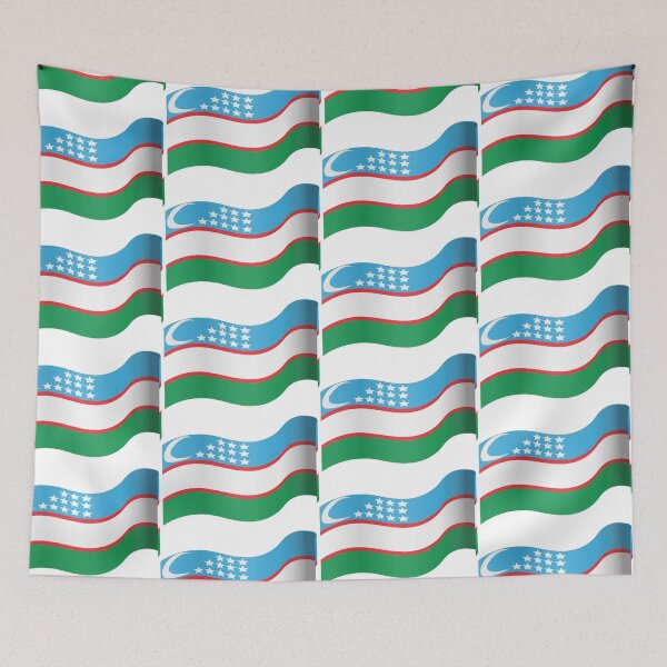 Item preview, Uzbekistan Flag designed and sold by HarveyHandcraftsandDesigns.