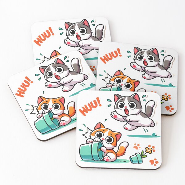 Item preview, : Mischievous Cats in Action designed and sold by Peelya.