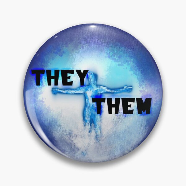 Item preview, Quantum Leap Inspired They/Them Pronoun Pin Etc designed and sold by quantum27.