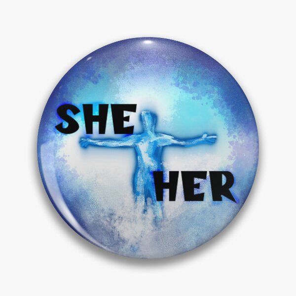 Item preview, Quantum Leap Inspired She/Her Pronoun Pin Etc designed and sold by quantum27.
