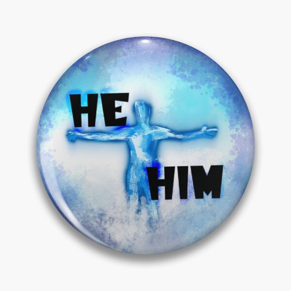 Item preview, Quantum Leap Inspired He/Him Pronoun Pin Etc designed and sold by quantum27.