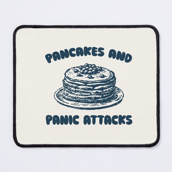 Item preview, Pancakes and Panic Attacks Vintage Style Shirt, Retro Cartoon T Shirt, Weird T Shirt, Meme T Shirt, Silly designed and sold by samidsou.