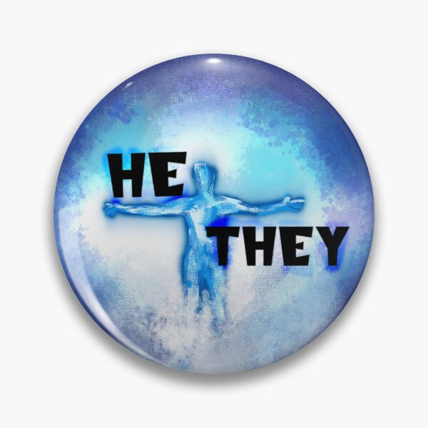 Item preview, Quantum Leap Inspired He/They Pronoun Pin Etc designed and sold by quantum27.
