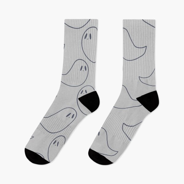 Item preview, Cute Dancing Ghost Pattern Grey designed and sold by The Innocent Ghost Project.