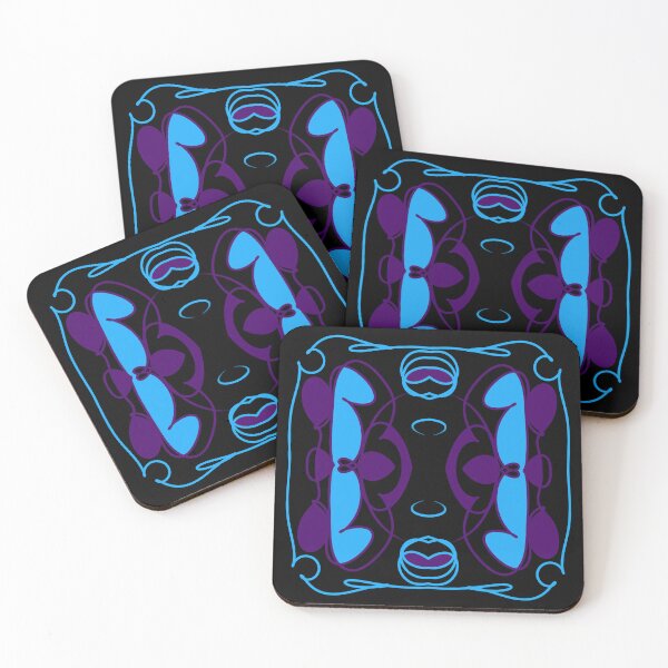 Item preview, Blue and purple abstract design designed and sold by Stefrait-7.