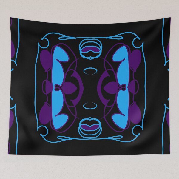 Item preview, Blue and purple abstract design designed and sold by Stefrait-7.