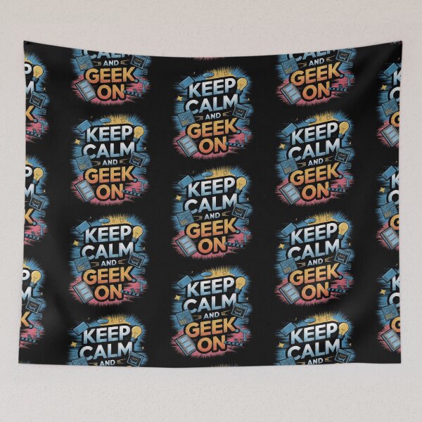 Item preview, Keep calm and geek on designed and sold by Newhyperion.