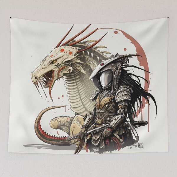 Item preview, an Alien and a predator in okami style designed and sold by The-Chieftain.