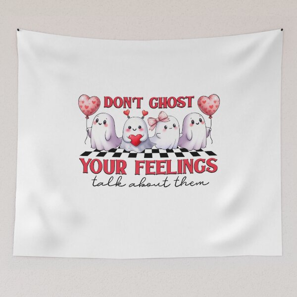 Item preview, Don't Ghost Your Feelings, Mental Health Halloween, School Psychologist,  ABA Therapist, Speech Therapy, BCBA, AAC designed and sold by behindthefacts.