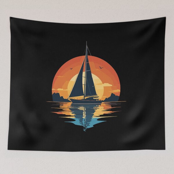 Item preview, Sunset Sailboat Adventure designed and sold by LuminOrb.