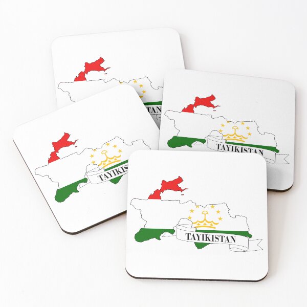 Item preview, tajikistan flag map designed and sold by visual adventures.