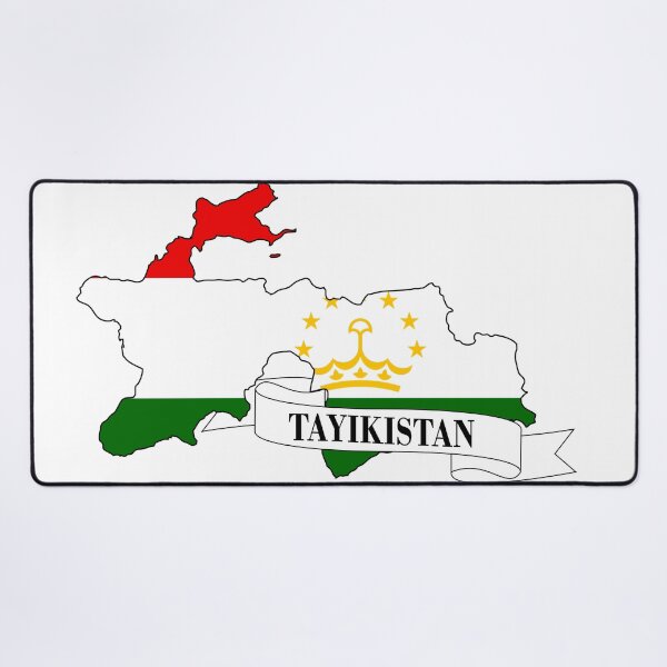 Item preview, tajikistan flag map designed and sold by visual adventures.