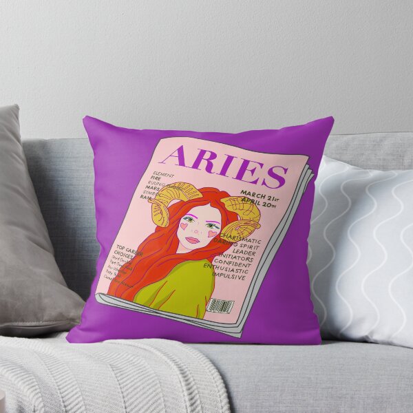 Item preview, Aries Zodiac Magazine Art – Chic Horoscope Illustration designed and sold by Stevie-Please.