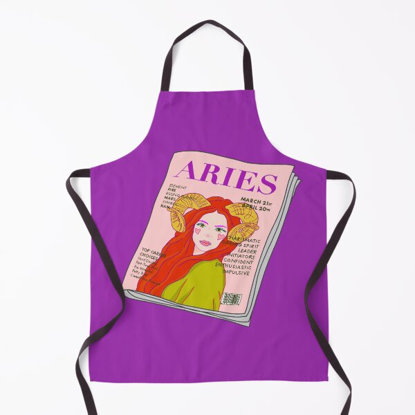 Item preview, Aries Zodiac Magazine Art – Chic Horoscope Illustration designed and sold by Stevie-Please.