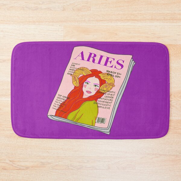 Item preview, Aries Zodiac Magazine Art – Chic Horoscope Illustration designed and sold by Stevie-Please.