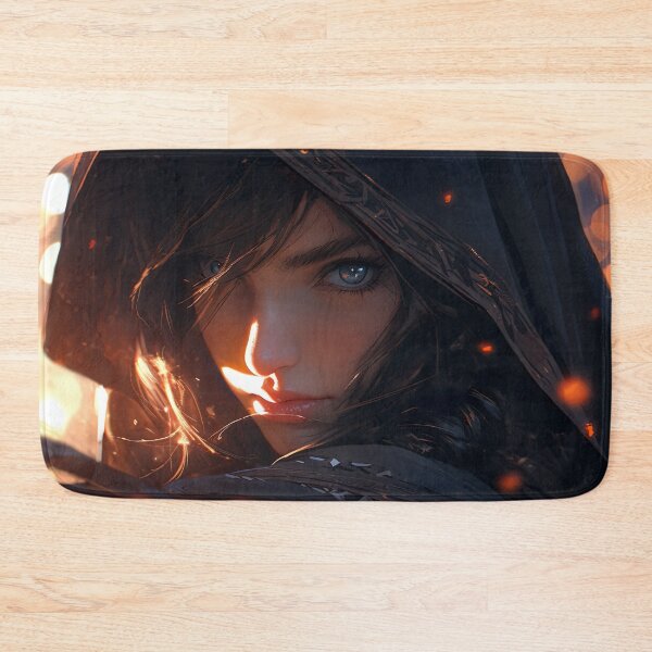 Item preview, Mysterious Hooded Assassin Anime Girl designed and sold by bubblegoth.