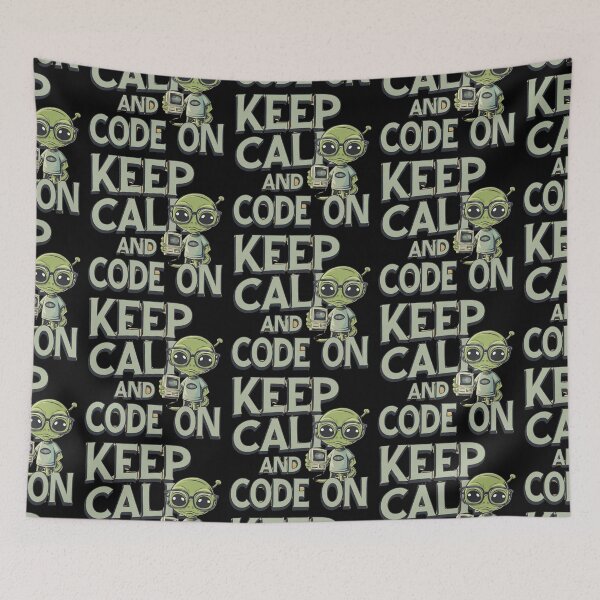 Item preview, Keep calm and code on designed and sold by Newhyperion.