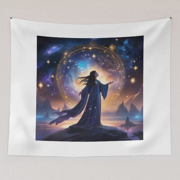 Item preview, Celestial Sorceress Summoning Stars 2 designed and sold by MarkLines.