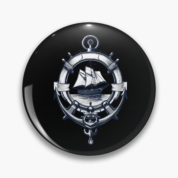 Item preview, Captain Steering Wheel Anchor Sailboat Adventure designed and sold by LuminOrb.
