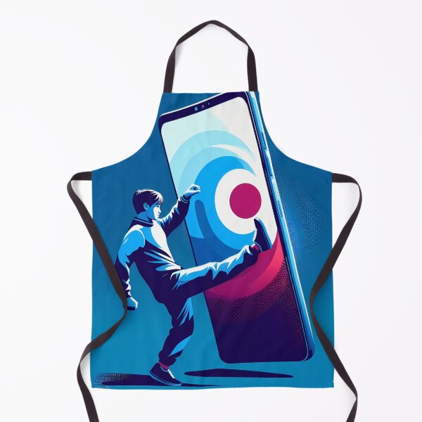 Item preview, Karateka going through a smartphone 23 designed and sold by P2Genies.