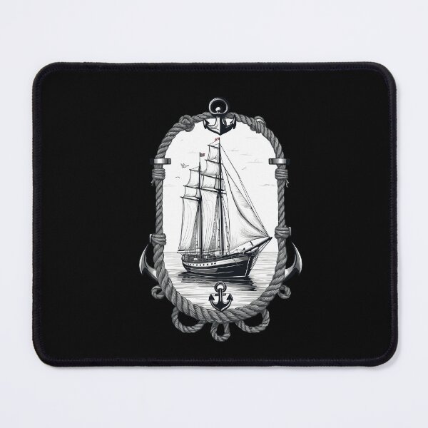 Item preview, Maritime Adventure Sailing Ship Illustration designed and sold by LuminOrb.