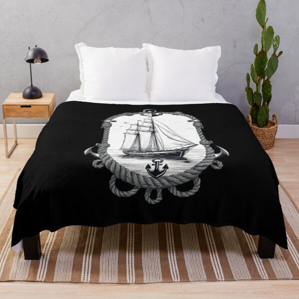 Item preview, Maritime Adventure Sailing Ship Illustration designed and sold by LuminOrb.