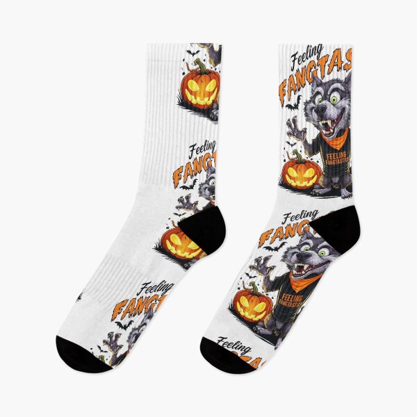 Item preview, Feeling Fangtastic – Spooky Puppy Halloween Design designed and sold by asprse.