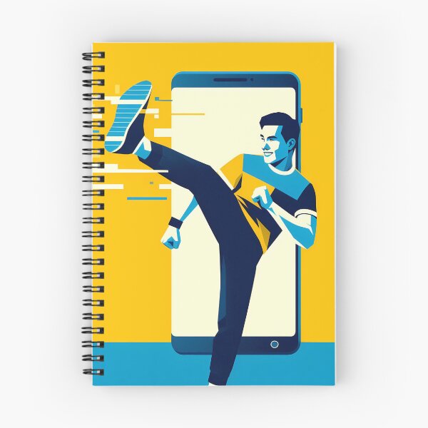 Item preview, Karateka going through a smartphone 24 designed and sold by P2Genies.