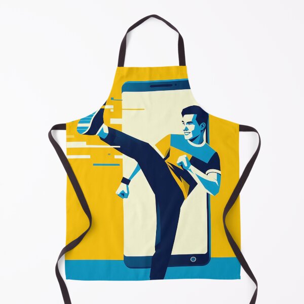Item preview, Karateka going through a smartphone 24 designed and sold by P2Genies.